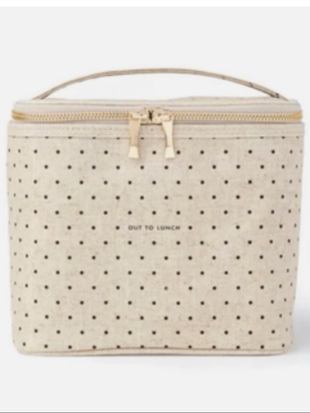 Kate Spade Out To Lunch Polka Dot Lunch Box Tote Bag